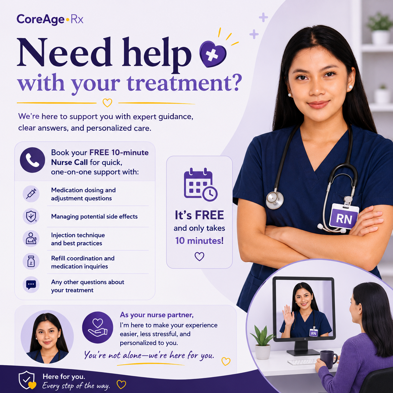 Book your Nurse call | CoreAge Rx Wellness Community