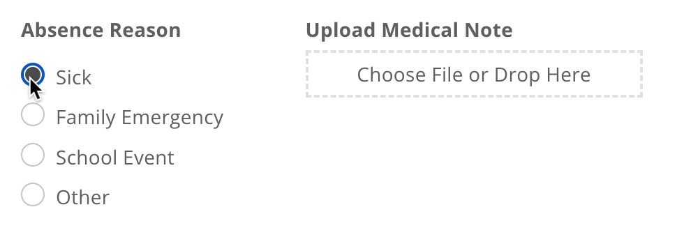 Animated walkthrough of adding display logic to a form component
