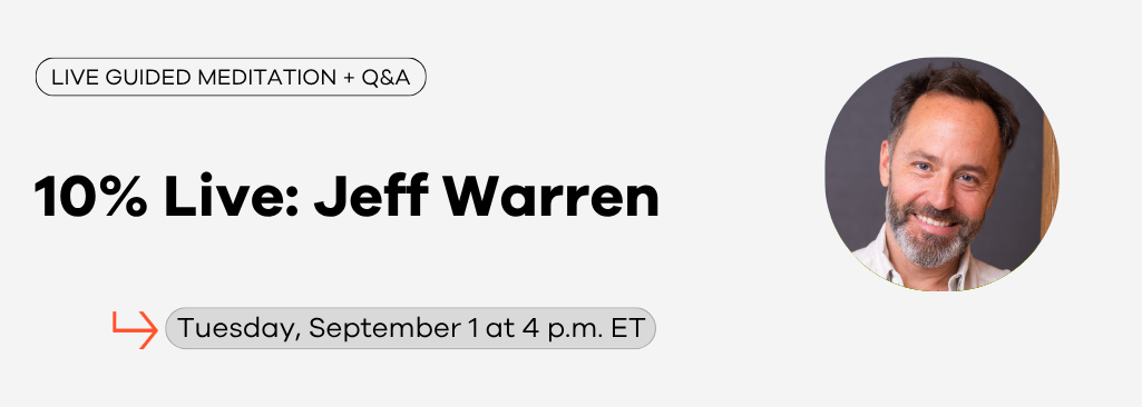 Jeff Warren: Live Meditation and Q&A