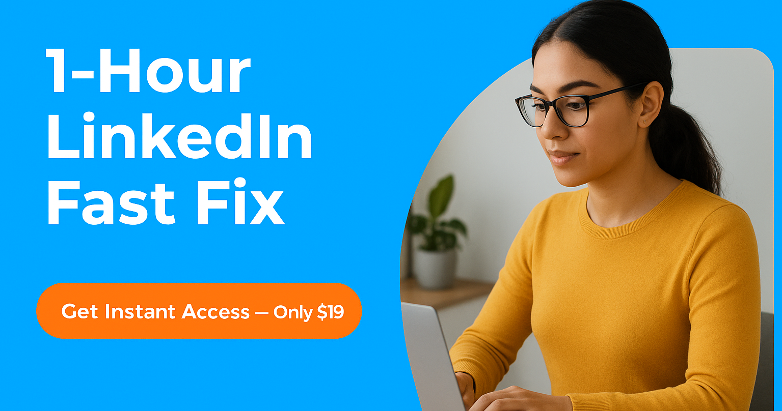 1-Hour LinkedIn Fast Fix | Boost Visibility Fast | Work It DAILY