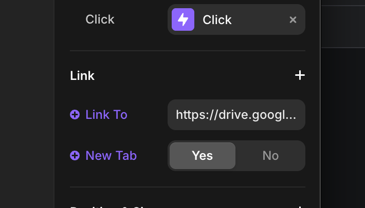 Open in new tab not working | Framer