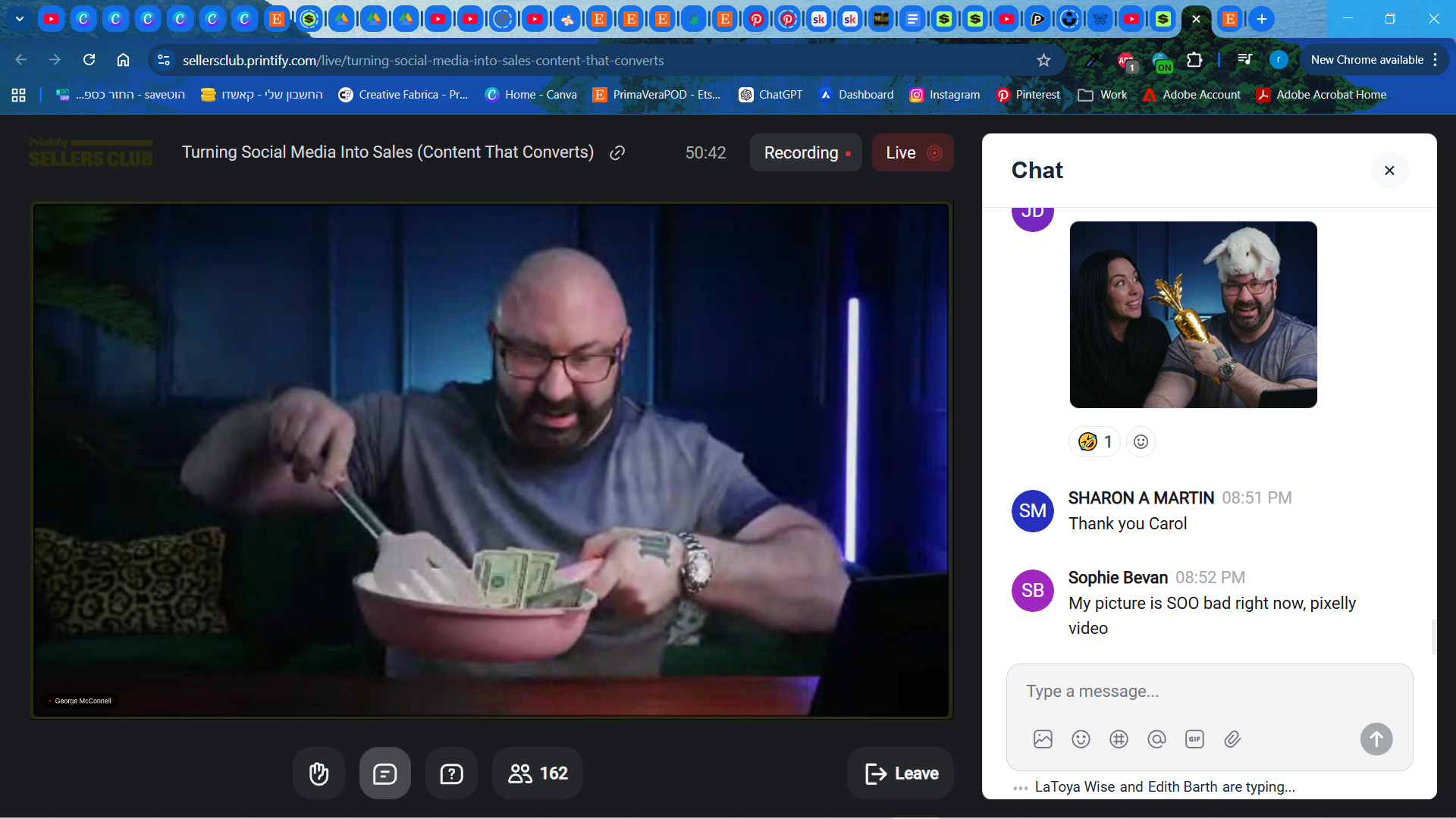 George cooking money | Printify Sellers Club