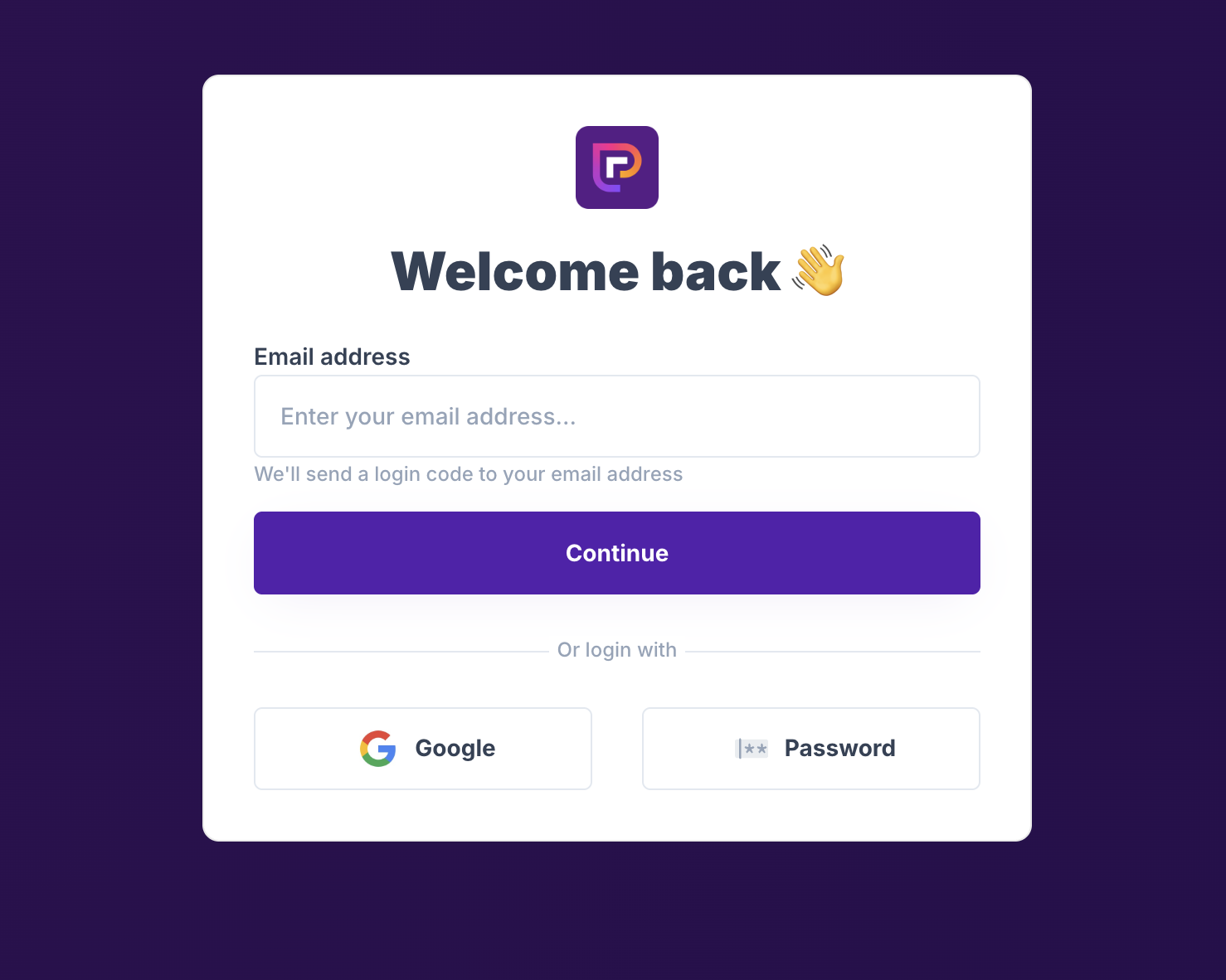One-Time Passcodes Are Now the Default Login Method (V3) | Project.co