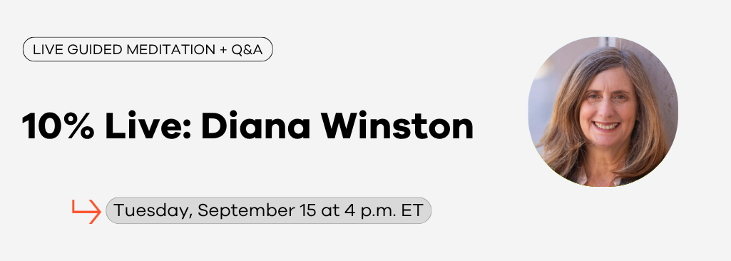 Diana Winston: Live Meditation and Q&A