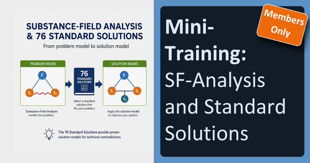 TRIZ Mini-Training: Substance-Field Analysis & 76 Standard Solutions ...