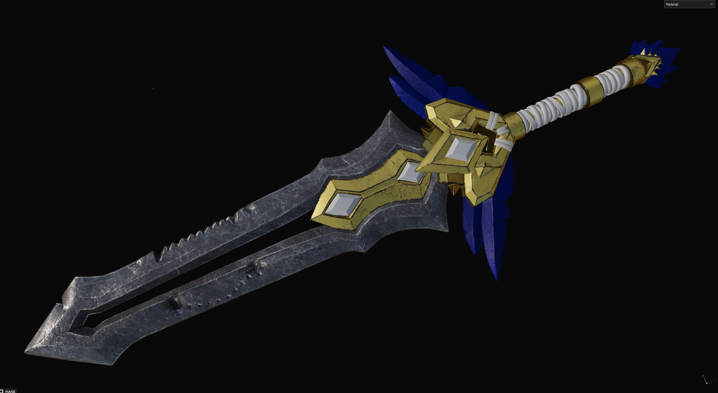 Sword Progress but Stuck at Texturing Part. | CG Boost Community