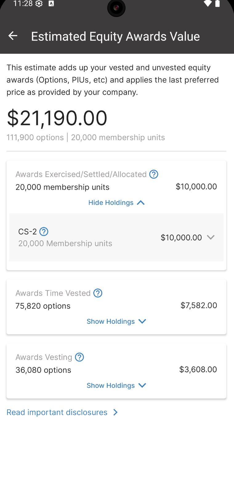 Estimated Value for Membership Units is now in the Carta mobile app ...
