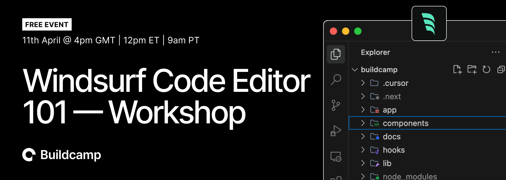 Windsurf Code Editor 101 - Workshop | Buildcamp