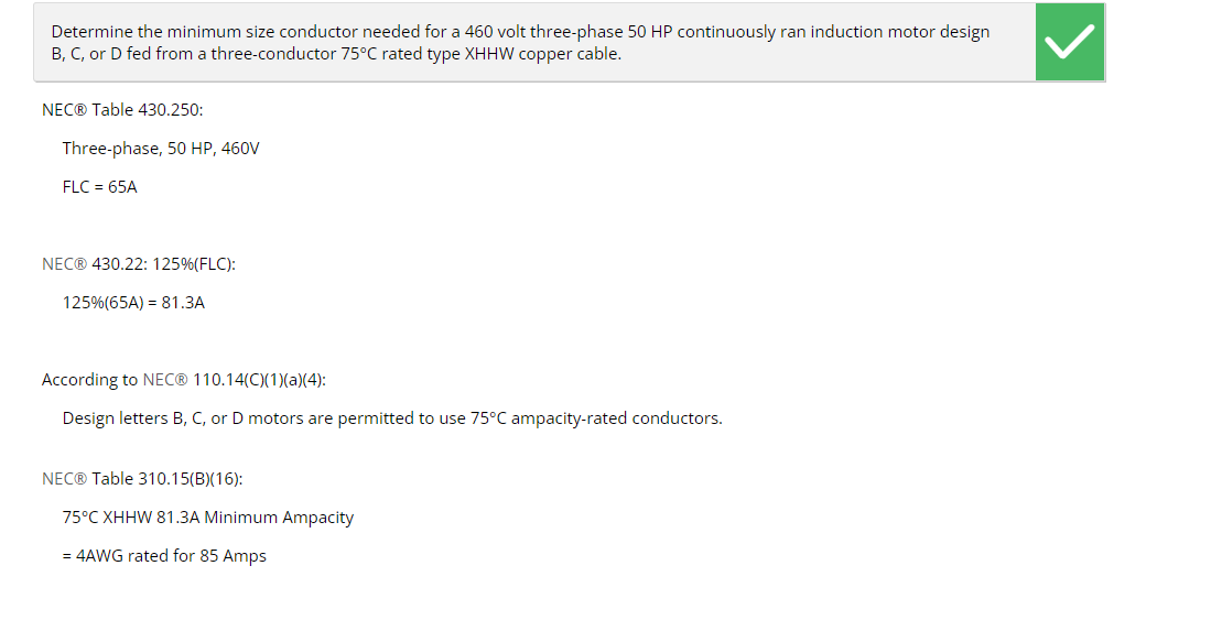 NEC Conductor Sizing | Electrical PE Review