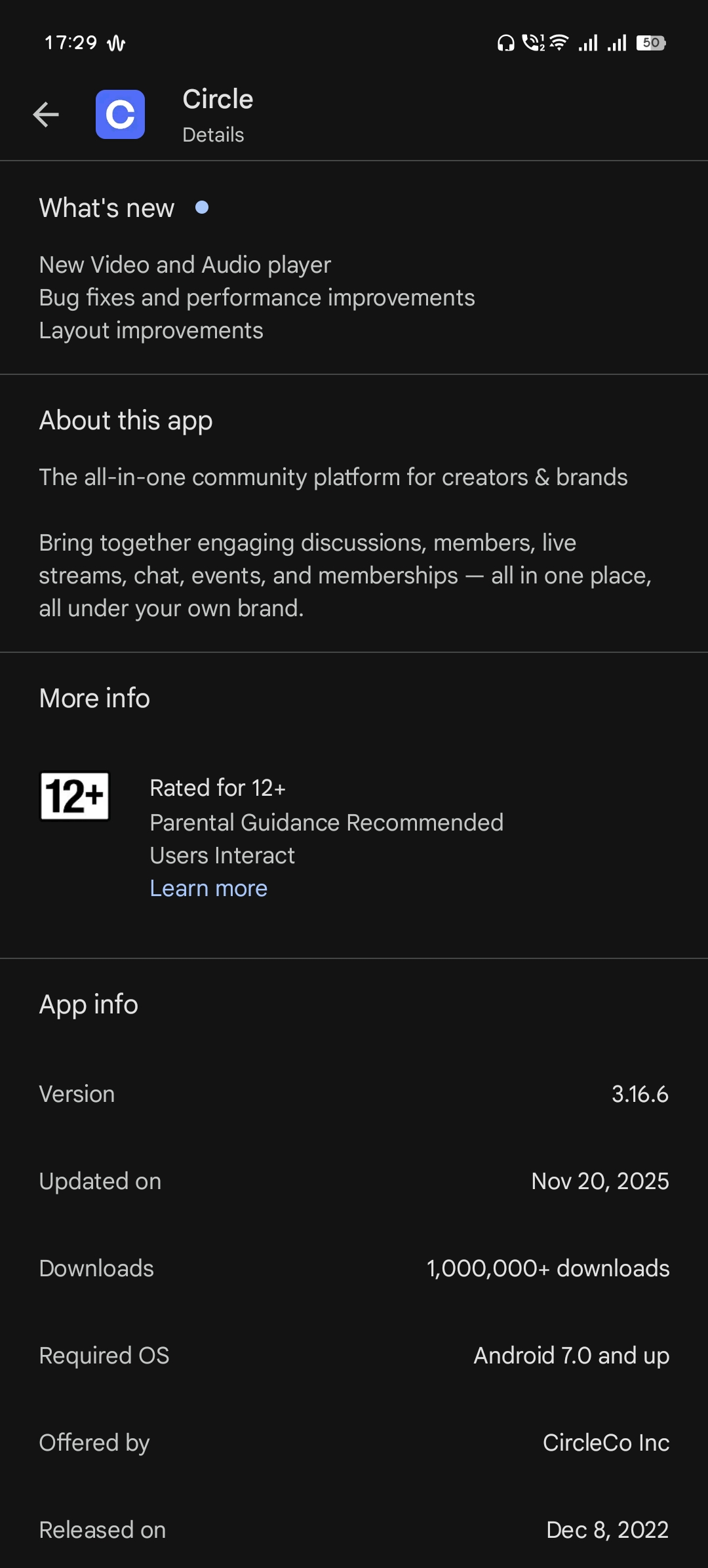 Latest Android Circle app suggestion | The Indian Audiophile Forum