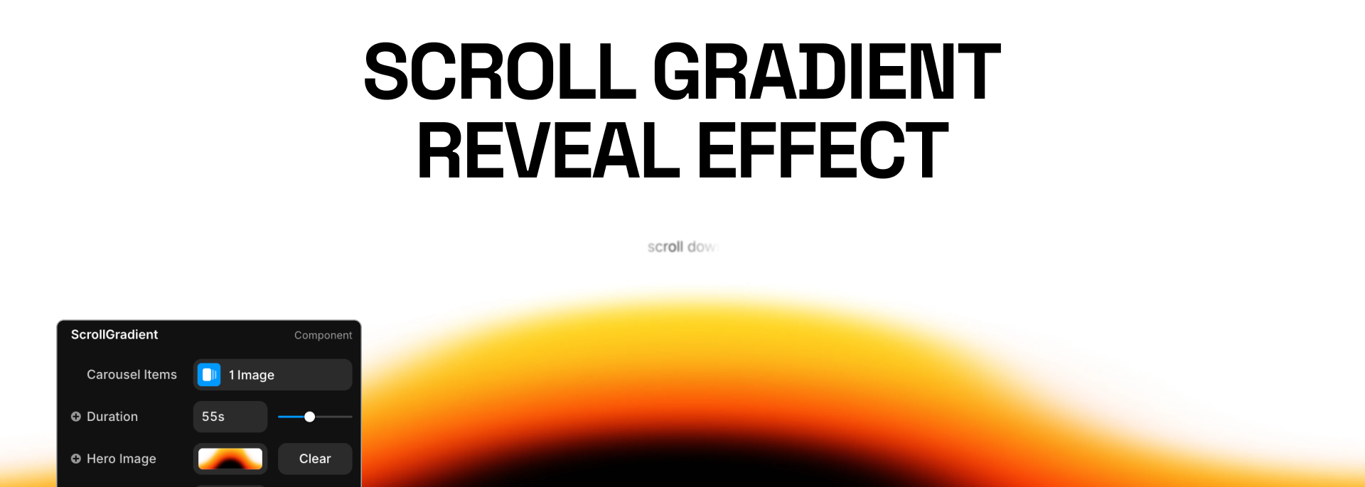 Framer Scroll Gradient Reveal Effect | Framer