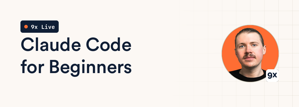 Claude Code for Beginners workshop cover