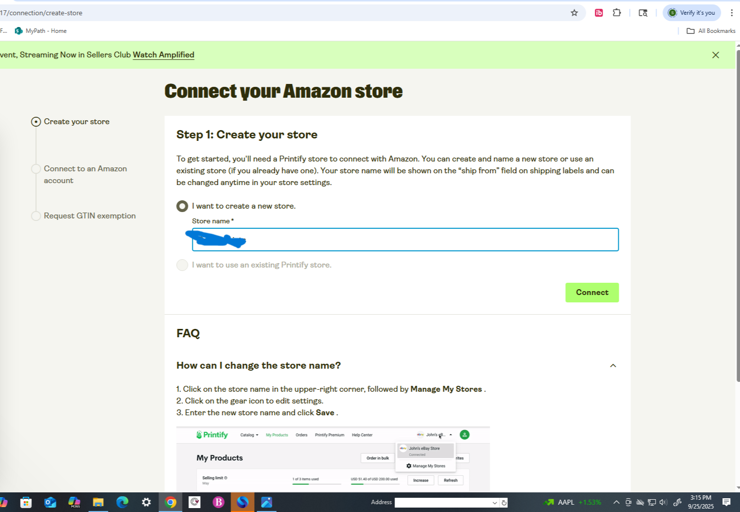 Connecting to Amazon HELP! | Printify Sellers Club
