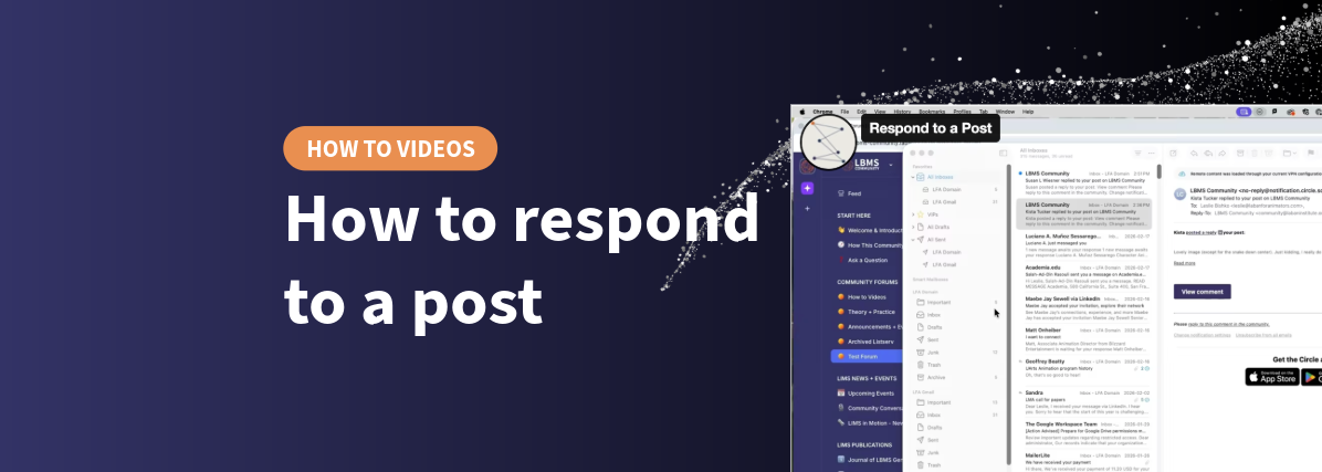 4. Respond to a post | LBMS Community