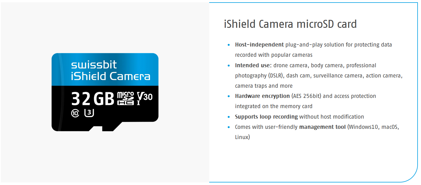 iShield Camera Card Tool (iCCT) | Swissbit