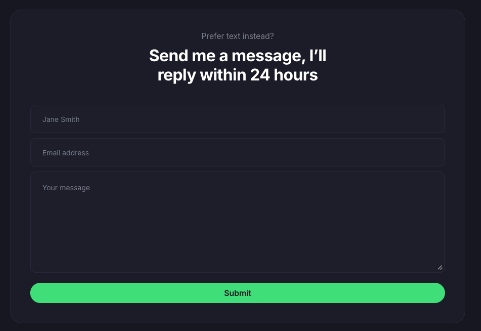 How to work with message contact forms | Framer