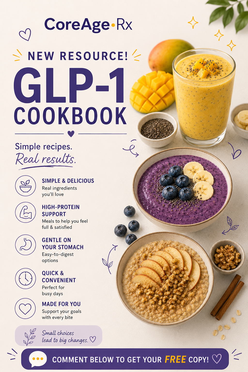 FREE CoreAge Rx Cookbook | CoreAge Rx Wellness Community