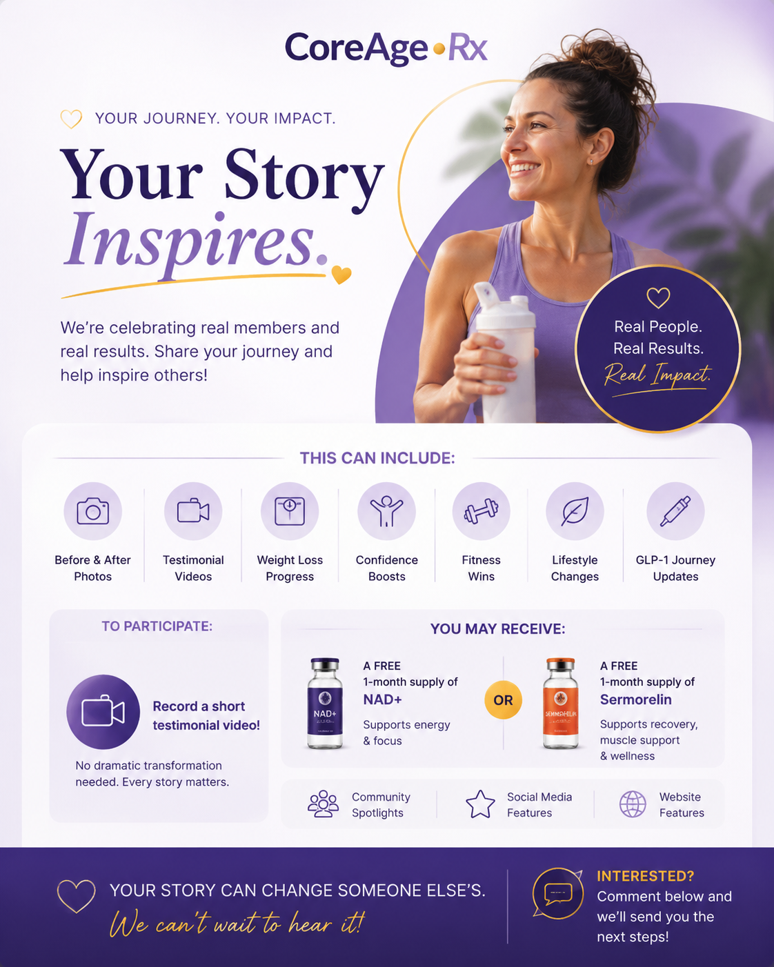 CoreAge RX Transformation Series!! 💛 | CoreAge Rx Wellness Community