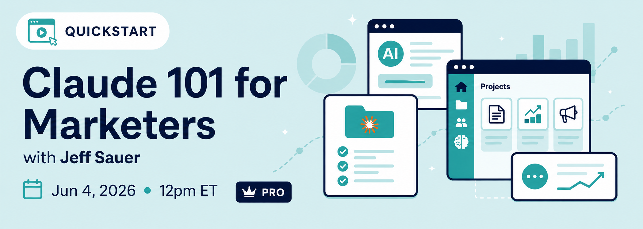 Claude 101 for Marketers — live QuickStart session with Jeff Sauer