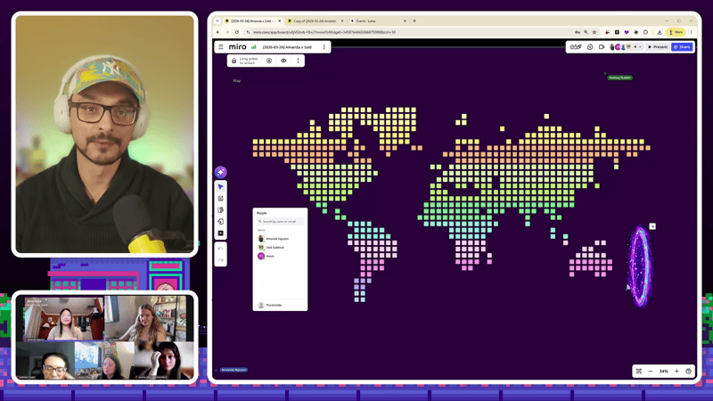 Interactive Sticky Note World Map 🌎 | Miro Hero Community