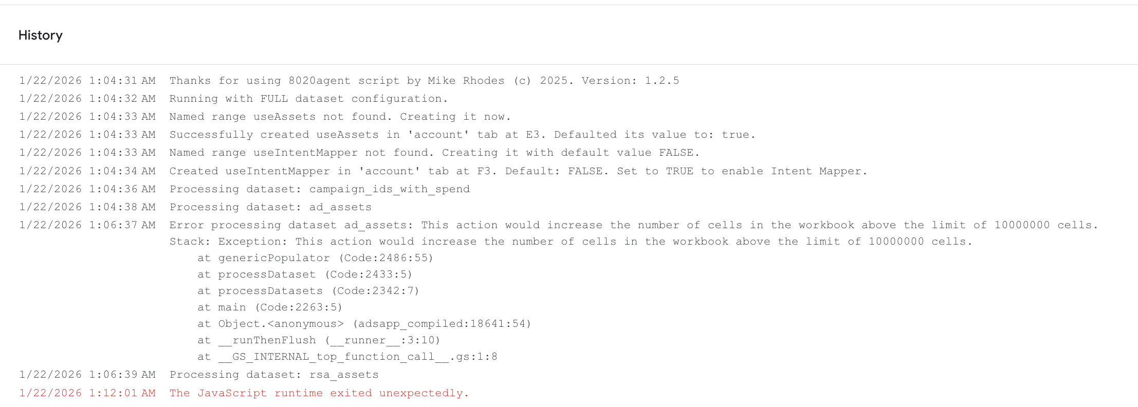Issues with PMAX Placement Script | Mike Rhodes Ideas