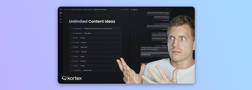 How To Write 7 Days Of Content Fast In Kortex | Kortex